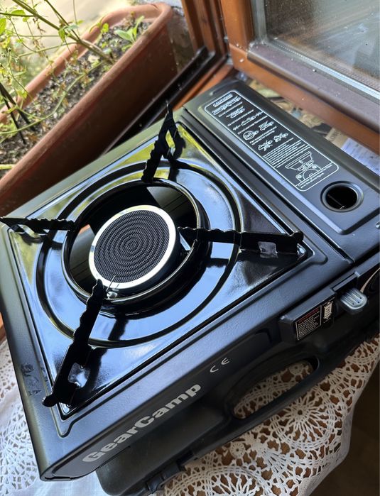 Керамічна плита з пальником портативна ЕКОНОМНА!