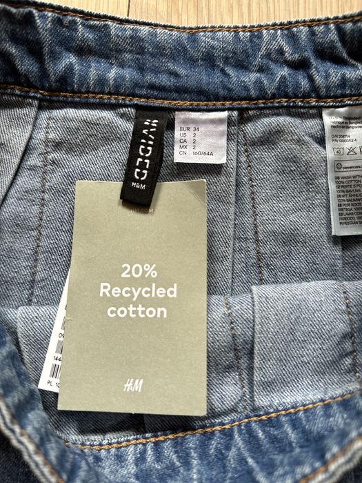 H&M Спідниця  джинсова , катонова,
