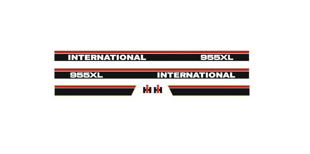 Naklejki traktor 955XL International Case Nalepki Naklejka ciągnik
