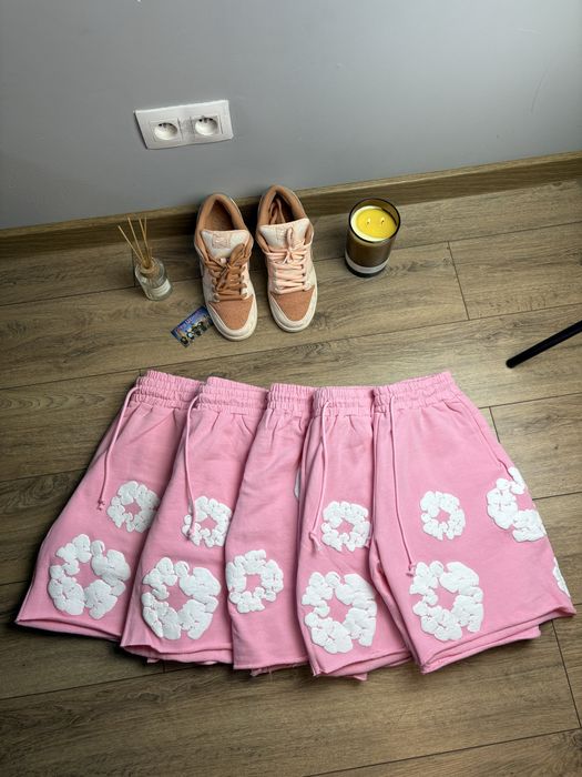 Denim Tears The Cotton Wreath Pink Shorts (krótkie spodenki)