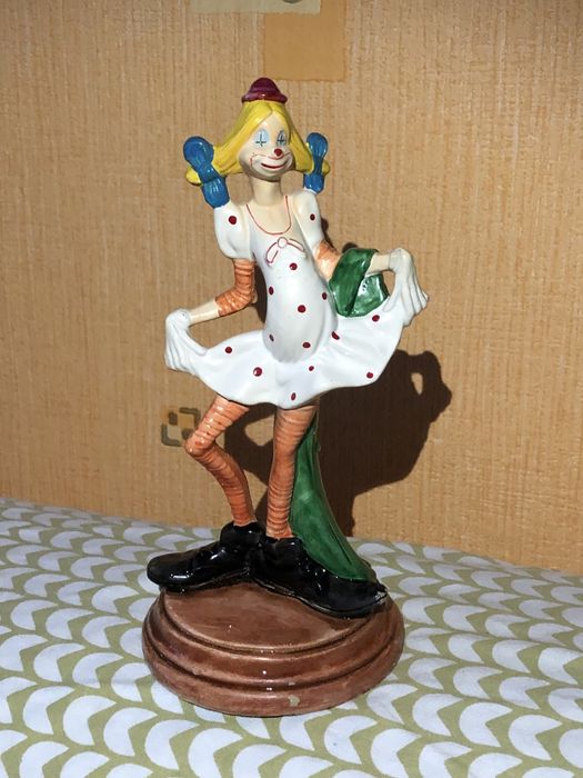Вінтажна статуетка клоун клоунеса