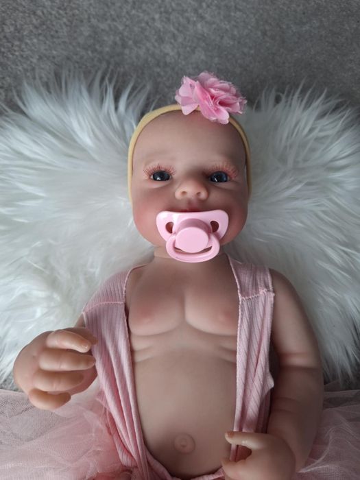 Lalka reborn robiona na podobieństwo dziecka, bobasa nowa, 46 cm w zes