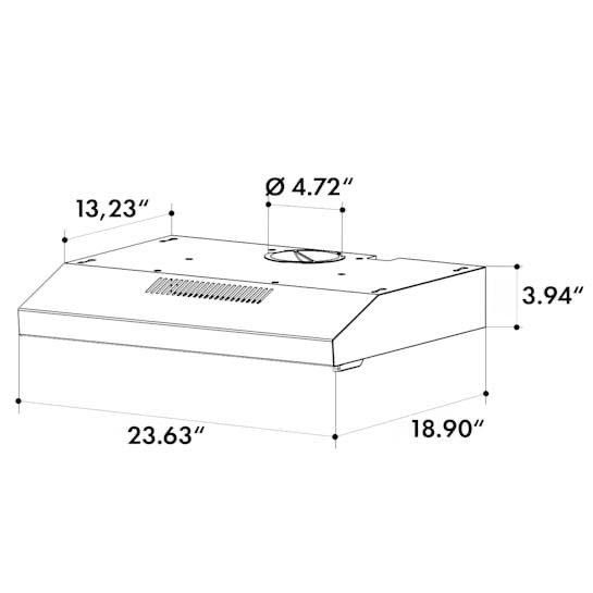 Вбудована витяжка сенсорна Contempo Neo 175 м³/год 60 см(Нiмеччина)