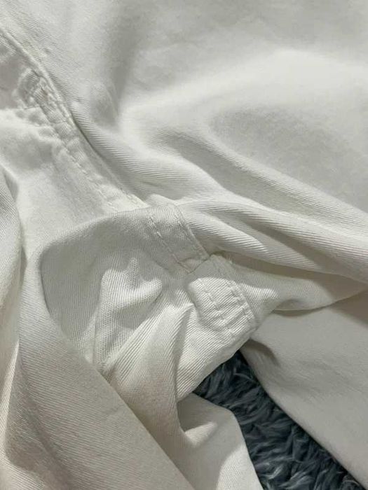 Armani Jeans białe spodnie damskie z wysokim stanem W34