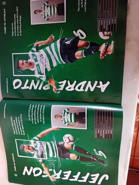 Caderneta Sporting Record 2018/19