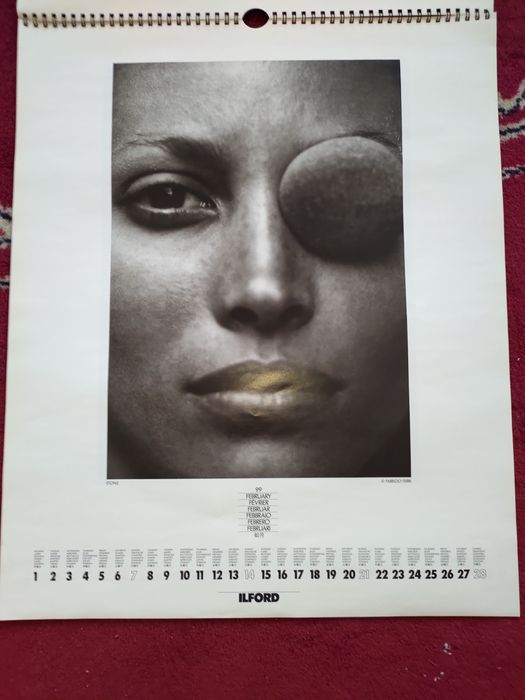 Calendário de parede Ilford 1999