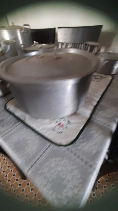 Conjunto de 8 panelas em alumínio