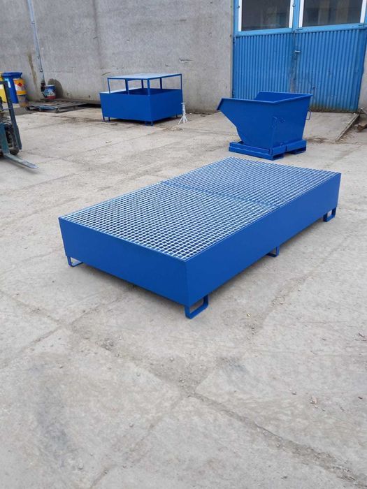 Porządna Wanna Ociekowa PMC 2000L, Na 2 Zbiorniki IBC-Mauser