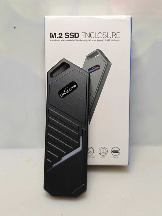 Новый внешний карман UnionSine M.2 SSD NVMe USB 3.2 Gen 2 (10 Гбит/с)