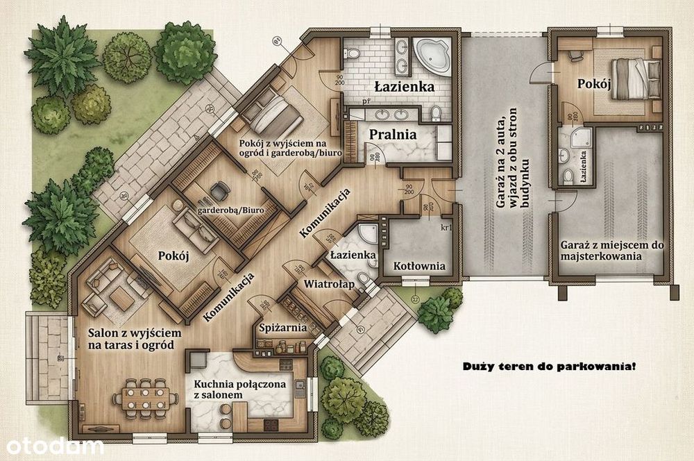 PARTEROWY dom k. Łodzi-fotowoltaika, solary