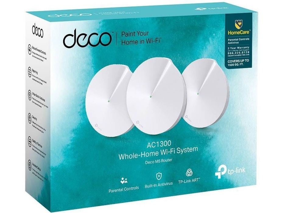 Sistema Mesh TP-LINK Deco M5 (3 Unidades - AC1300 - Dual Band)