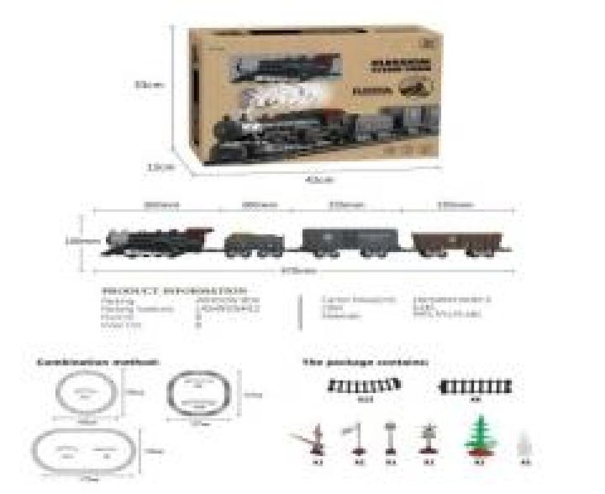 Kolejka dym, światło i dźwięk pudełko,334x428 mm