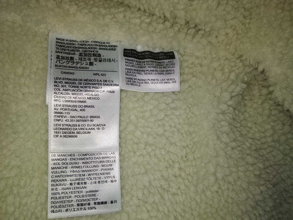 Куртка джинсова Levi'S® Sherpa Trucker made in Bangladesh з США