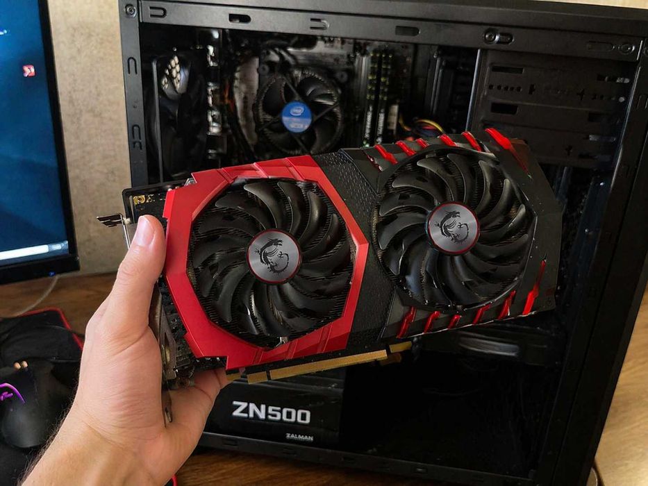 Видеокарта RX 470/480/570/580 8GB, GTX 1050 Ti, GTX 1060 6GB