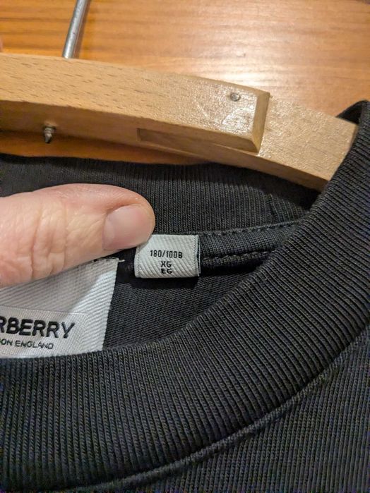 T-shirt męski Burberry, czarny,  markowy, premium, oryginał, rozm. XL