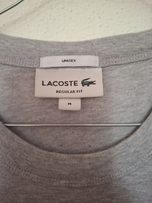 T-shirt cinzenta lacoste unissex