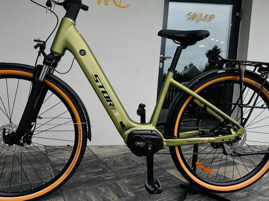 Rower elektryczny miejski Storm E-Diamond PRO 4.0 Lady 28” | Bafang | 504Wh | Shimano CUES