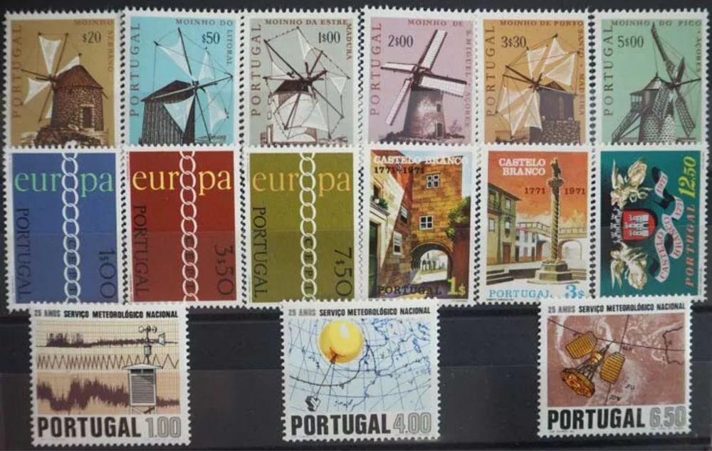 Selos Anos Completos Portugal MNH