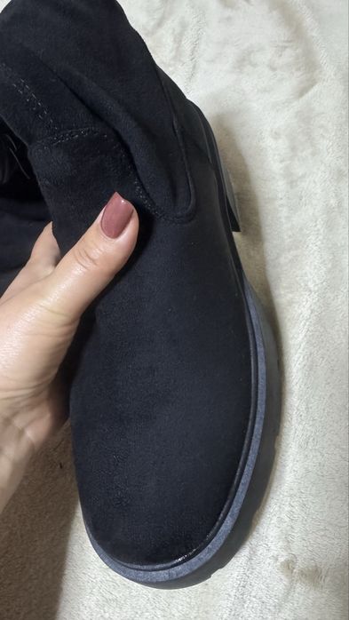 Ботфорди чулки замш демисезон