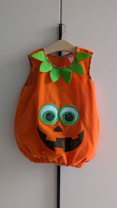 Strój dynia Halloween 98-110, stan idealny