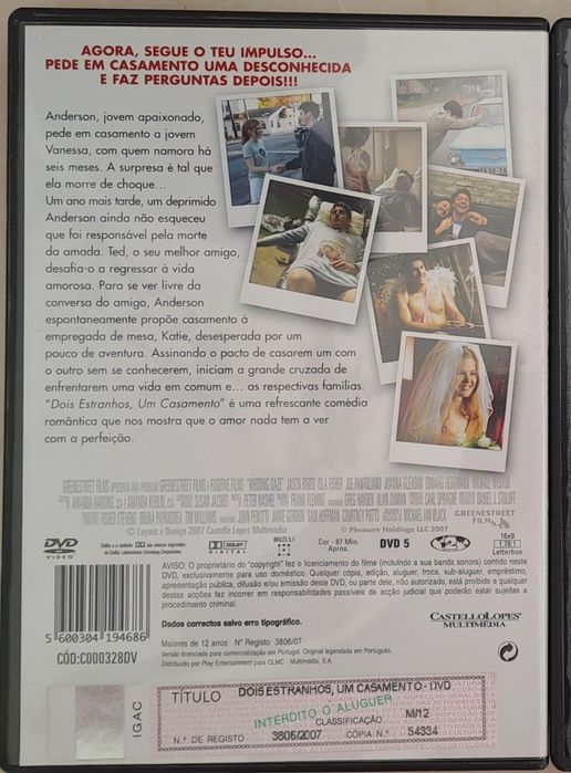 DVD Dois estranhos,  um casamento