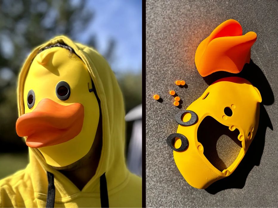 Máscara de Pato de Borracha