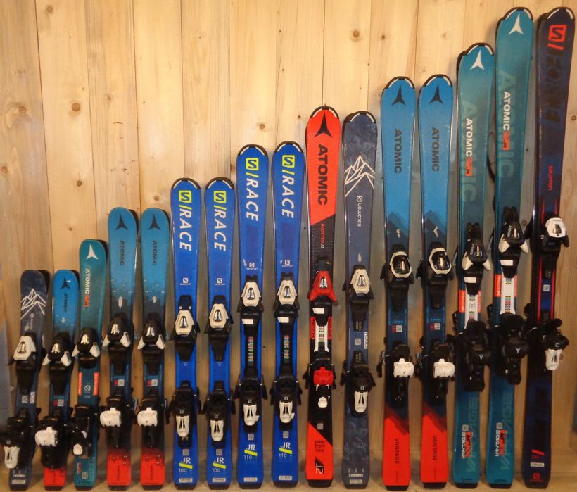 Narty 16 X Atomic/ Salomon Junior (260 zł/ 50€ netto para) pakiet nart