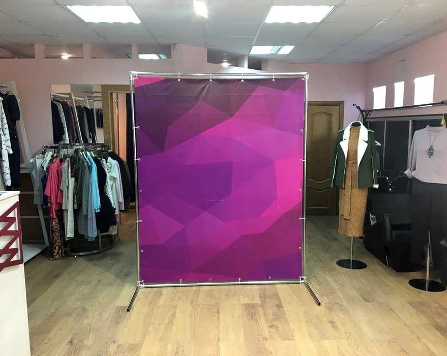 Каркас під банер та стійка для фотозони на дитяче свято. Пресс волл