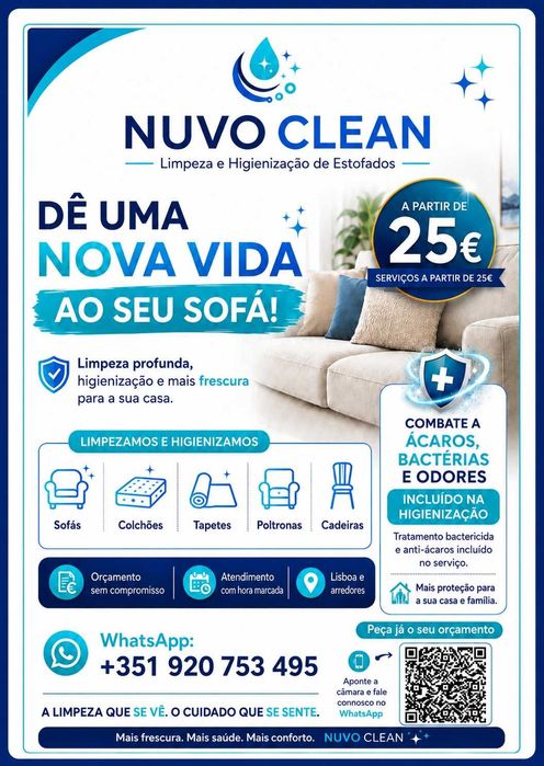Serviço de Limpeza de Estofados
