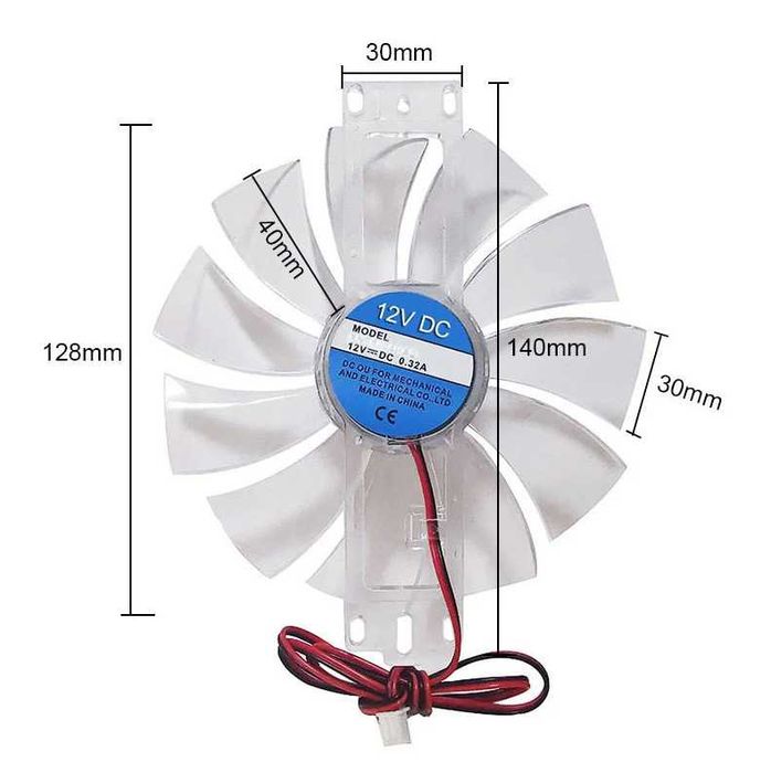 Ventilador 12v para Substituição em Chocadeiras / Incubadoras