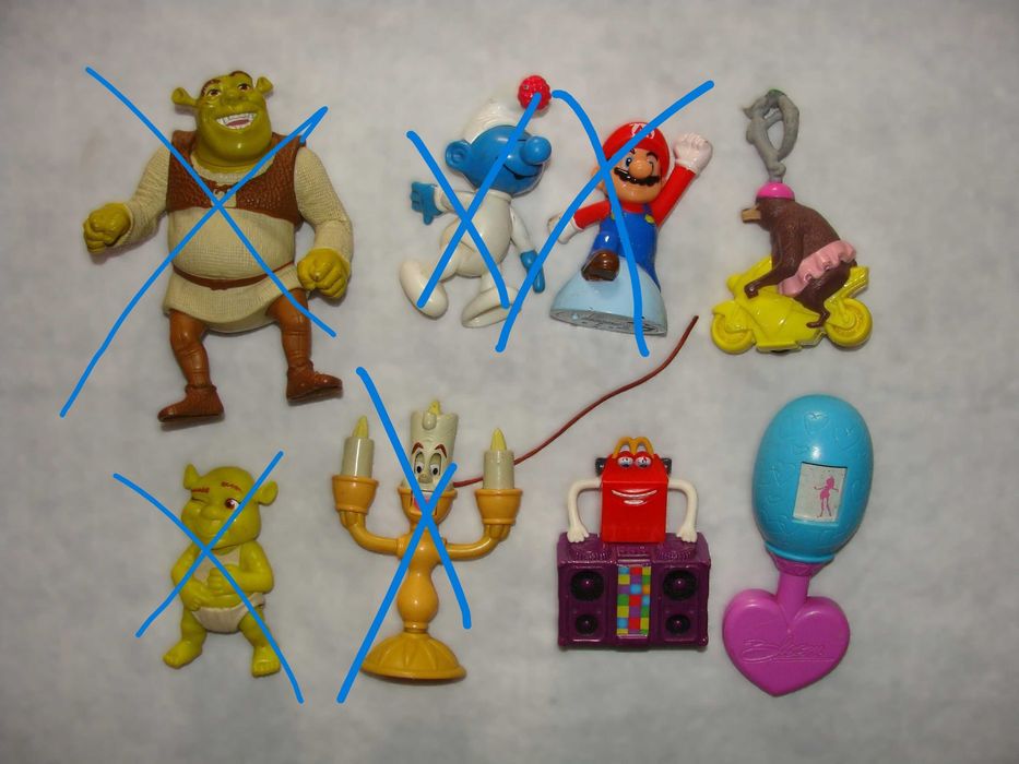 Bonecos Pequenos McDonalds