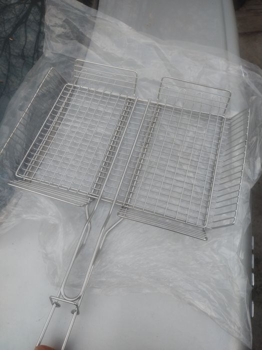 Решітка з нержавійки . Решетка гриль. Мангал. Шампура. Сетка гриль