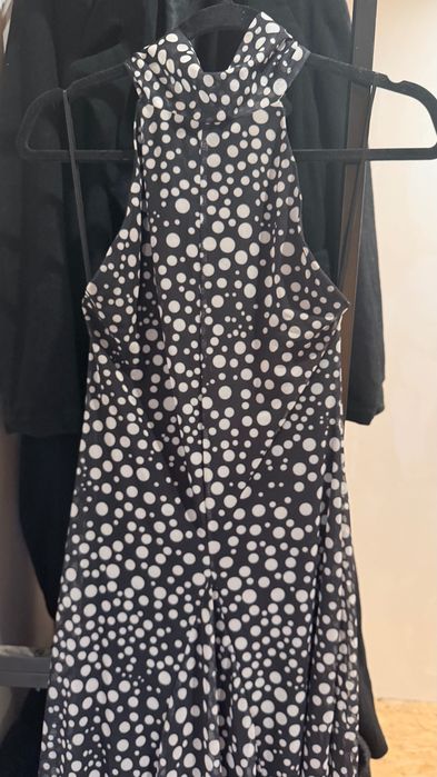 Vestido Zara Midi/Comprido com Estampa de Poás