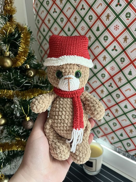 Скандинавський гном, новорічні іграшки, амігурумі