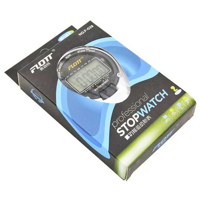 Секундомір 2 результата пам'яті FLOTT F-029 чорний-срібний