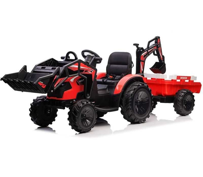 BAWIBUS.PL Auto na akumulator TRAKTOR Z ŁADOWARKĄ koparka przyczepa