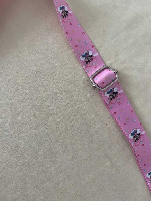 Mala tiracolo Minnie rígida cor-de-rosa para criança