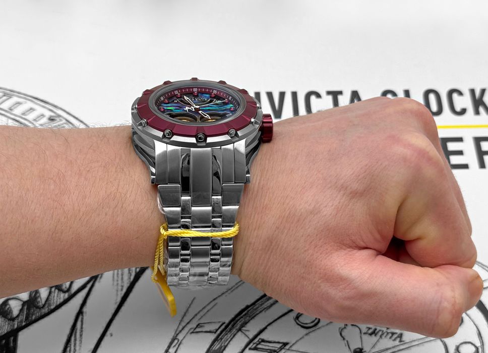 Годинник Invicta Reserve 43229 Automatic Open Heart Abalone 54mm 500MT