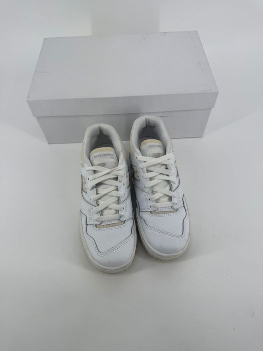 New Balance 550 białe kremowe sneakersy sportowe buty tenisówki