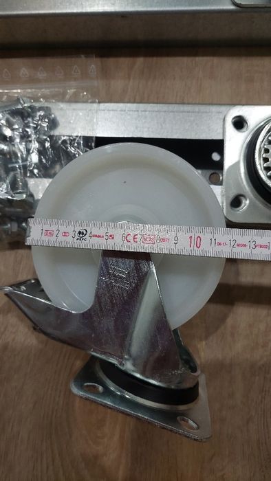 Kółka transportowe z hamulcem plus szyny