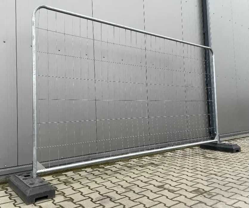 Panel budowlany ogrodzenie tymczasowe OWALNE przestawne komplet 70mb