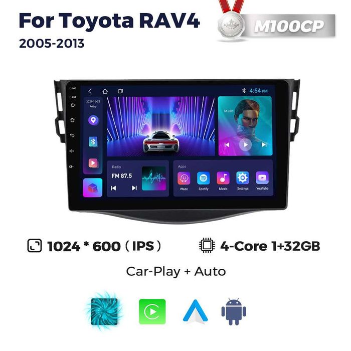 Штатна магнітола Toyota RAV4 2006 - 2012 android GPS навігація