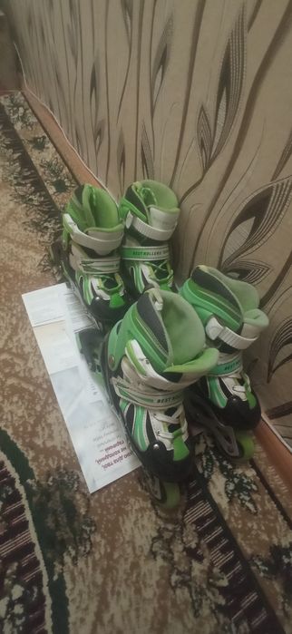 Детские раздвижные роликовые коньки (р.30-34)