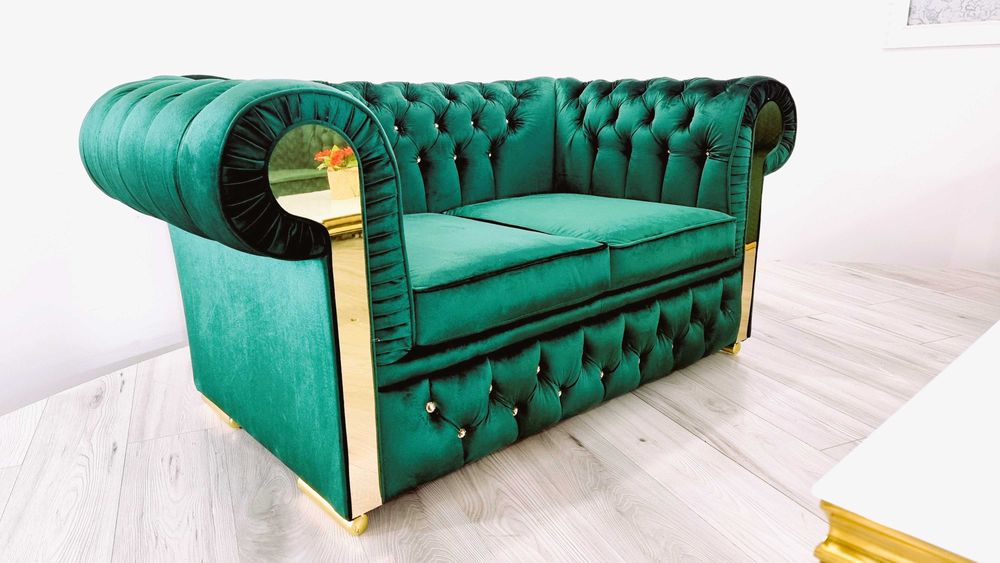 Zestaw pikowany Chesterfield GLAMOUR 3+2+1 Rozkładany / producent