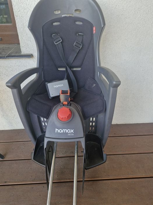 Fotelik rowerowy Hamax z uchwytem montażowym