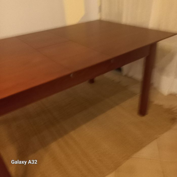 Mesa jantar retangular madeira maciça