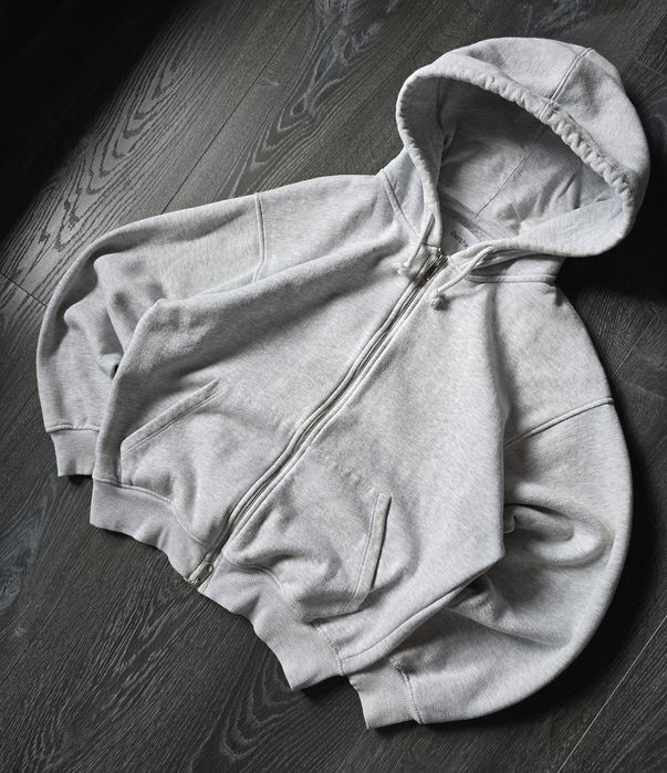 широке базове зіп-худи бершка bershka baggy basic zip-hoodie sk8 dc дс