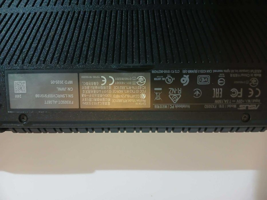 Laptop  asus tuf gaming fx505d **WZMOCNIONY**