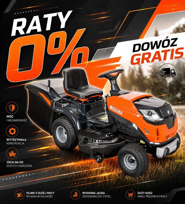 Oleo-Mac OM 92R/19 KV 19 KM V-Twin Traktorek ogrodowy 92 cm hydrostat