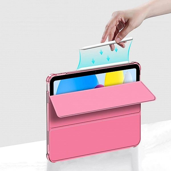 Etui Tech-Protect SC Pen Hybrid na iPad 10 / 2022 - różowe - przezrocz